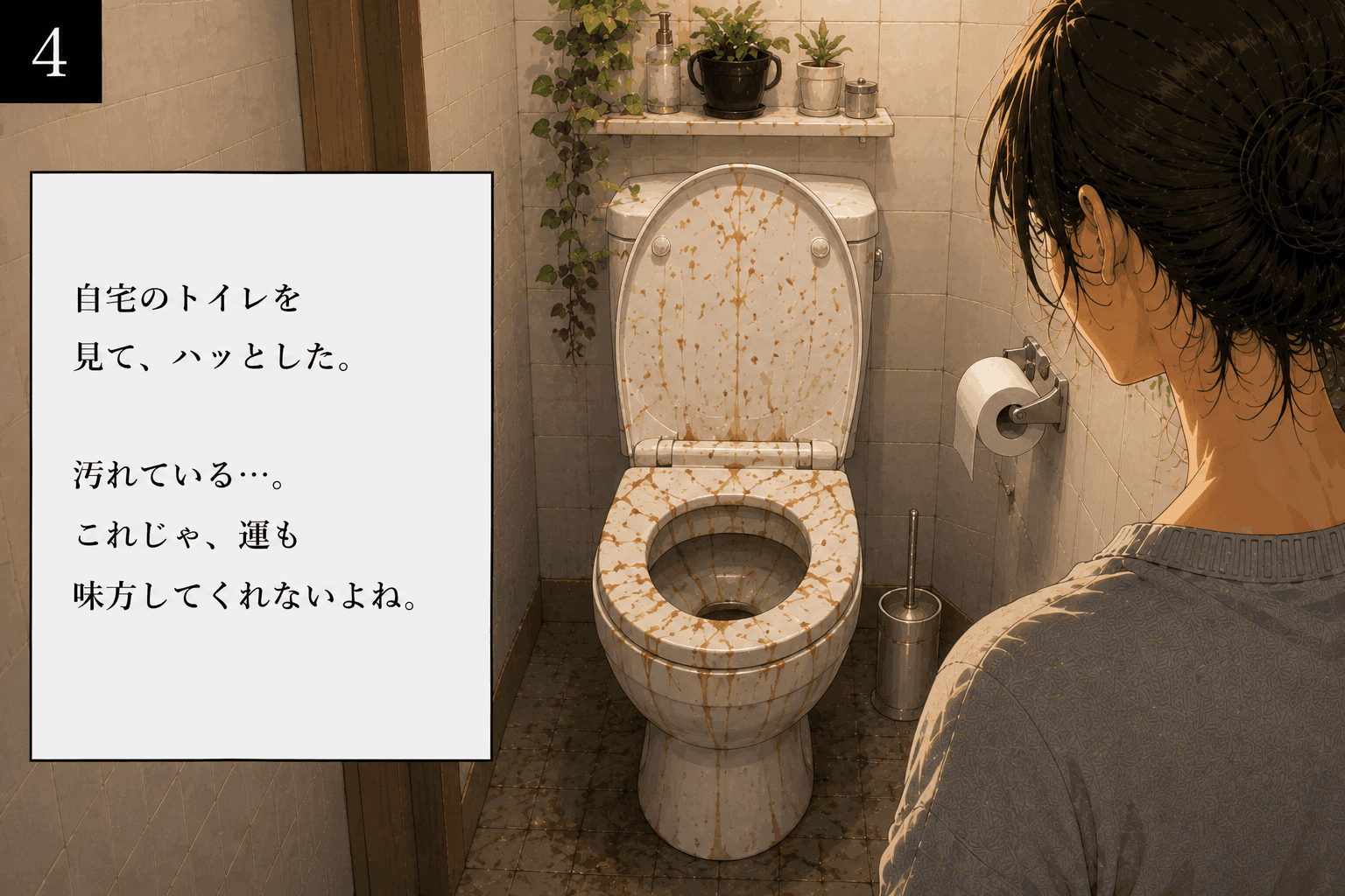 第4話:自宅のトイレを見て
